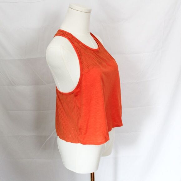 Sweaty Betty Women's Orange Racerback Perforated Tank Top Small - Picture 4 of 9